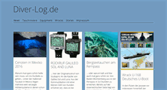 Desktop Screenshot of diver-log.de