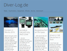 Tablet Screenshot of diver-log.de
